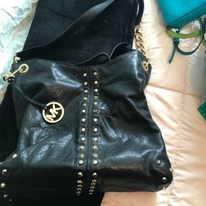 Michael Kors Uptown Astor Black Shoulder Bag